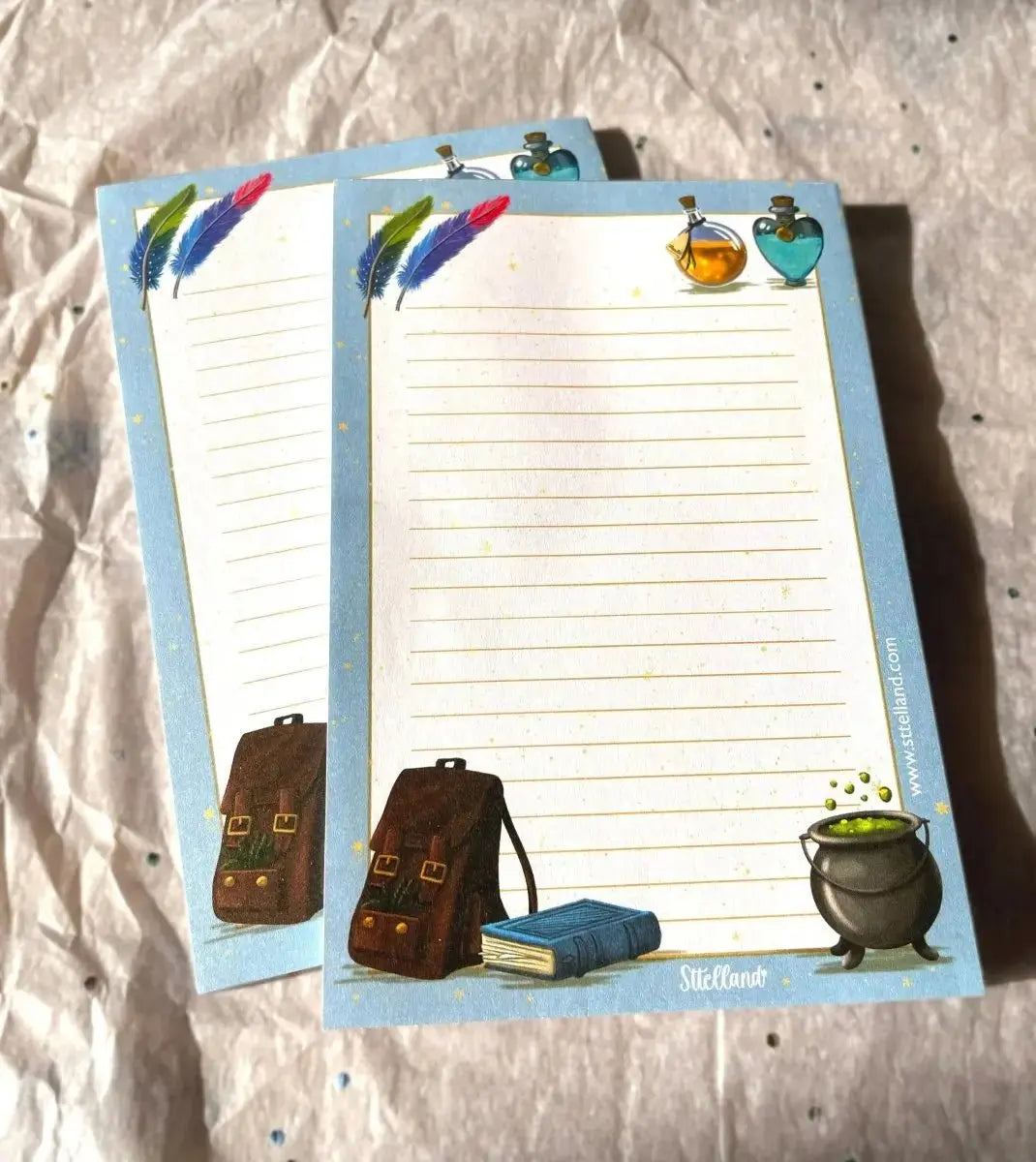 Cute Magic Memo notepads - scrapbooking - journaling - Printed Paper Notes, Stationery Gift Sttelland Boutique