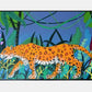 Jaguar painted Table - Original Painting Sttelland Boutique