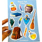 Magic Sticker Sheet - Spell book, Love Potion, Cauldron, Health Potion, Money Potion Sttelland Boutique