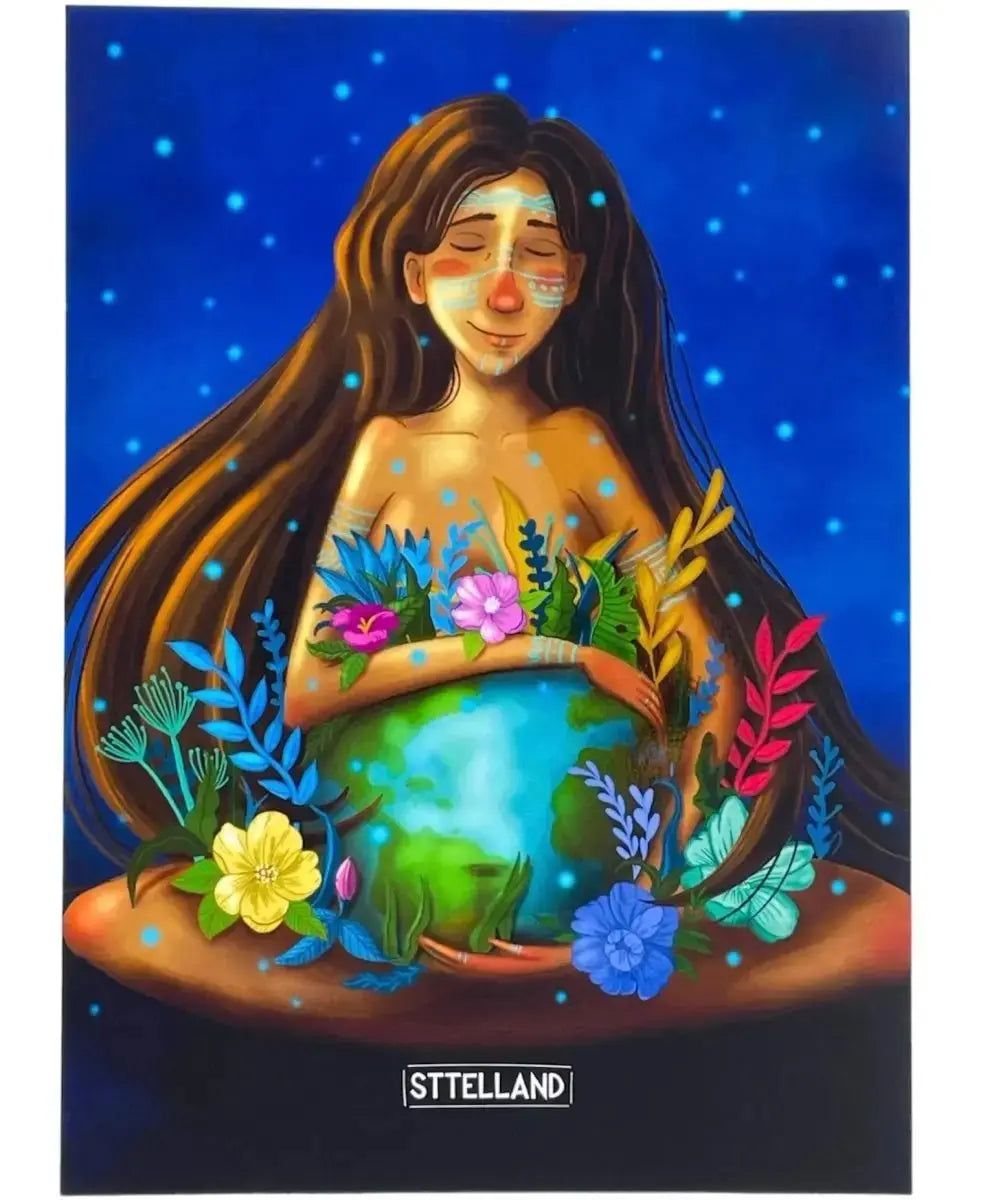 Mother Earth poster print Wall Art Sttelland Boutique